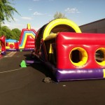Inflatable obstacle-courses 4th of july